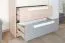 Children's Chest of Drawers Greeley 08 | Beech/White/Platinum Grey | 93 x 138 x 40 cm | 1 Door, 3 Drawers, 2 Compartments