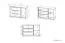 Children's Chest of Drawers Greeley 08 | Beech/White/Platinum Grey | 93 x 138 x 40 cm | 1 Door, 3 Drawers, 2 Compartments
