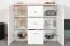 Children's Chest of Drawers Egvad 09 | White / Beech | 95 x 120 x 40 cm | 2 Doors, 3 Drawers, 6 Compartments