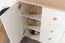 Children's Chest of Drawers Egvad 09 | White / Beech | 95 x 120 x 40 cm | 2 Doors, 3 Drawers, 6 Compartments