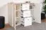 Children's Chest of Drawers Egvad 09 | White / Beech | 95 x 120 x 40 cm | 2 Doors, 3 Drawers, 6 Compartments