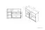 Chest of Drawers for Children's Room Renton 09 | Platinum Grey/White/Green | 94 x 138 x 40 cm | 1 Door, 2 Drawers, 4 Compartments