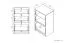 Children's Chest of Drawers Renton 17 | Platinum Grey/White/Raspberry Red | 94 x 54 x 40 cm | 3 Drawers