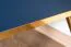 Display case Kumpula 01, Colour: dark blue - measurements: 190 x 55 x 40 cm (h x w x d), with 1 door, 2 drawers and 4 shelves