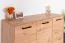 Pandrup 10 Chest of Drawers | Oak Finish | 83 x 120 x 40 cm | 3 Doors, 4 Compartments