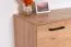 Pandrup 10 Chest of Drawers | Oak Finish | 83 x 120 x 40 cm | 3 Doors, 4 Compartments