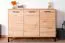Pandrup 10 Chest of Drawers | Oak Finish | 83 x 120 x 40 cm | 3 Doors, 4 Compartments