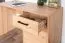 Desk Pandrup 23 | Oak / Black | 75 x 120 x 51 cm | 1 Door, 1 Drawer, 2 Compartments