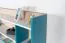 Children's Wall Shelf Aalst 25 | Oak/White/Blue | 55 x 125 x 24 cm | Modern, Space-Saving Storage