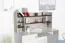 Children's Wall Shelf Aalst 11 | Oak / Cream / Black | 55 x 125 x 24 cm | Modern Suspended Rack