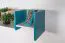 Children's Wall Shelf Aalst 27 | Oak/White/Blue | 25 x 125 x 24 cm | Modern Suspended Rack for Kids' Room