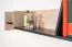 Children's Room Wall Shelf Aalst 13 | Oak, Cream & Black | 25 x 125 x 24 cm | Modern Hanging Rack