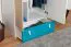 Children's Wardrobe Aalst 17 | Oak/White/Blue | 190 x 80 x 50 cm | Modern Hinged Door Closet