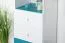 Children's Wardrobe Aalst 18 | Oak / White / Blue | 190 x 45 x 40 cm | Modern Storage for Kids' Rooms