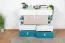 Youth Chest of Drawers Aalst 22 | Oak/White/Blue | Modern Design | 90 x 110 x 40 cm