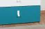 Youth Chest of Drawers Aalst 22 | Oak/White/Blue | Modern Design | 90 x 110 x 40 cm