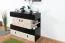 Youth Chest of Drawers Aalst 08 | Oak/Cream/Black | 90 x 110 x 40 cm | Modern Storage Solution