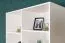 Youth Room Shelf Syrina 15 | White/Grey/Oak | 202 x 105 x 45 cm | Modern Storage with Drawers