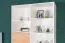 Youth Room Shelf Syrina 15 | White/Grey/Oak | 202 x 105 x 45 cm | Modern Storage with Drawers