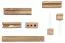 Functional strip set for chest of drawers, 7 pieces