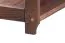 Solid Pine Wood Shelf | Walnut Finish | Junco 54C | 200 x 60 x 30 cm | 5-Tier Storage