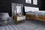 Timaru 15 Bedside Cabinet | Oiled Wild Oak & White | Semi-Solid | 33 x 47 x 30 cm