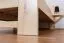Single bed / guest bed solid beech wood natural 110, incl. slatted frame - dimensions 140 x 200 cm