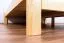 Double bed / guest bed solid pine solid wood natural 87, incl. slatted frame - 160 x 200 cm (W x L)