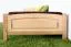 Single bed / guest bed solid beech wood natural 117, incl. slatted frame - 90 x 200 cm (W x L)