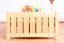 Single bed / guest bed solid pine solid wood natural 66, incl. slatted frame - dimensions 90 x 200 cm