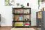 Display Case Vaitele 22 | Anthracite High Gloss & Walnut | 117 x 92 x 40 cm | LED Lighting