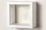 Wall Shelf Solid Pine Wood | White Lacquered Junco 283C | 20 x 20 x 12 cm | Space-Saving Suspended Rack