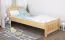 Children bed / Guest bed solid pine wood, Natural Turakos 92 - Measurements 90 x 200 cm