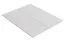 Floor Panel for Double Bed | 2-Piece Set | White Finish | 82.20 x 196 cm | Durable Fiberboard