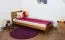 Children's bed / Youth bed A24, solid pine wood, oak finish - 90 x 200 cm