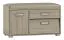 Bench with storage space / shoe cabinet Pamanukan 22, Colour: Sonoma oak - Measurements: 52 x 90 x 38 cm (H x W x D)