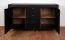 Sturdy Sideboard Barbe 17 | 4 Compartments | 3 Drawers | Black Matt | Gold Handles | ABS Edge Protection | 83.5 x 137 x 40 cm