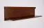 Suspended Rack "Postira" 19 | Walnut Finish | Partial Solid Wood | Modern Wall Shelf | 24 x 120 x 22 cm