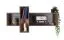 Sprimont 11 Wall Shelf, Color: Gray / Oak - Dimensions: 55 x 110 x 29 cm (H x W x D)