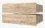 Set of 2 Drawers for Closet | Sonoma Oak Finish | Fits 100 cm Wide Closets