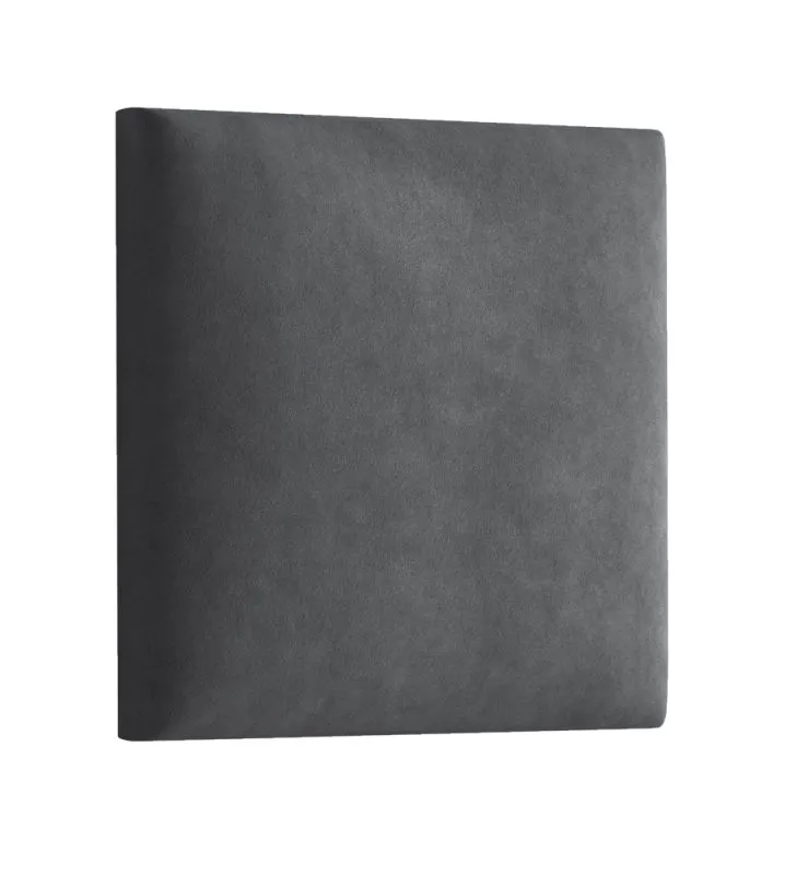 Set of 10 Upholstery Panels | Anthracite Velour | 30 x 30 cm | Easy-Clean Surface