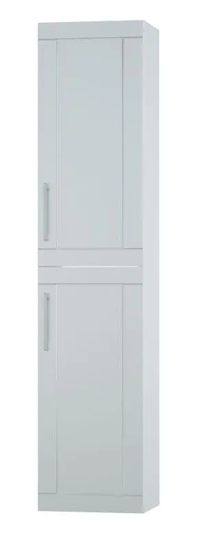 Bathroom - Tall cabinet Eluru 10, Colour: White glossy - 160 x 35 x 35 cm (h x w x d)