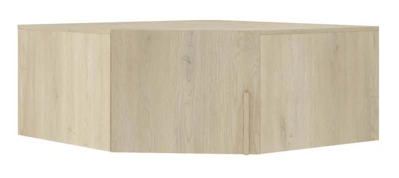 Wardrobe extension for corner closet Edegem 04 | color: oak Cremona | 1 door | 1 compartment | ABS edges | 95 x 95 x 40 cm