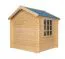 Playhouse Happy Park Blue - 1.05 x 1.05 meters made from 13 mm block planks