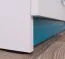 Children's Chest of Drawers Frank 07 | White/Blue | 83 x 130 x 40 cm | Modern Storage for Kids