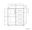 Chest of drawers Curug 09, Colour: Wallnut / Elm - Measurements: 96 x 90 x 44 cm (H x W x D)