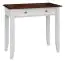 Dressing table Gyronde 35, solid pine wood wood wood wood wood wood, Colour: White / Wallnut - 85 x 93 x 45 cm (H x W x D)