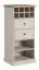 Wine rack Lägern 04, Colour: White Pine / Brown Oak - 127 x 57 x 46 cm (h x w x d)