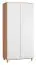 Hinged door cabinet / Wardrobe Arbolita 17, Colour: Oak / White - Measurements: 195 x 93 x 57 cm (H x W x D)