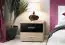 Bedside cabinet with two drawers Salmeli 31, Color: Oak Sonoma / Black - Dimensions: 40 x 50 x 40 cm (H x W x D)